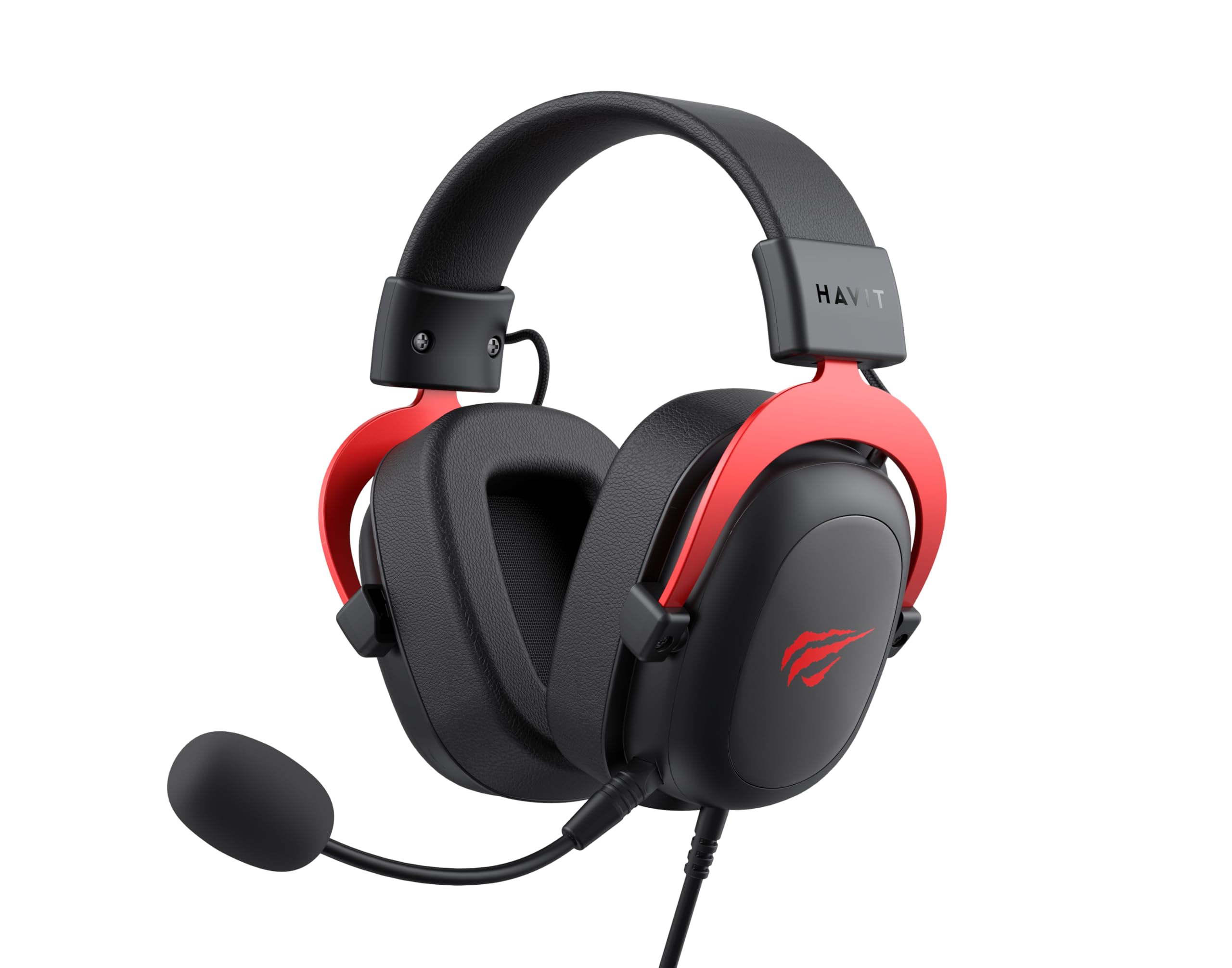 Havit Headphone Fone de Ouvido H2002d, Gamer, com Microfone, Falante 53mm, Plug 3, 5mm: compatível com XBOX ONE e PS4, HAVIT, HV-H2002d