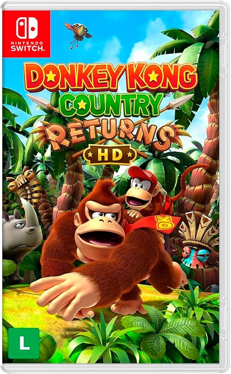 Nintendo, Jogo, Donkey Kong Country Returns HD, Nintendo Switch, Compatível com Nintendo Switch 2