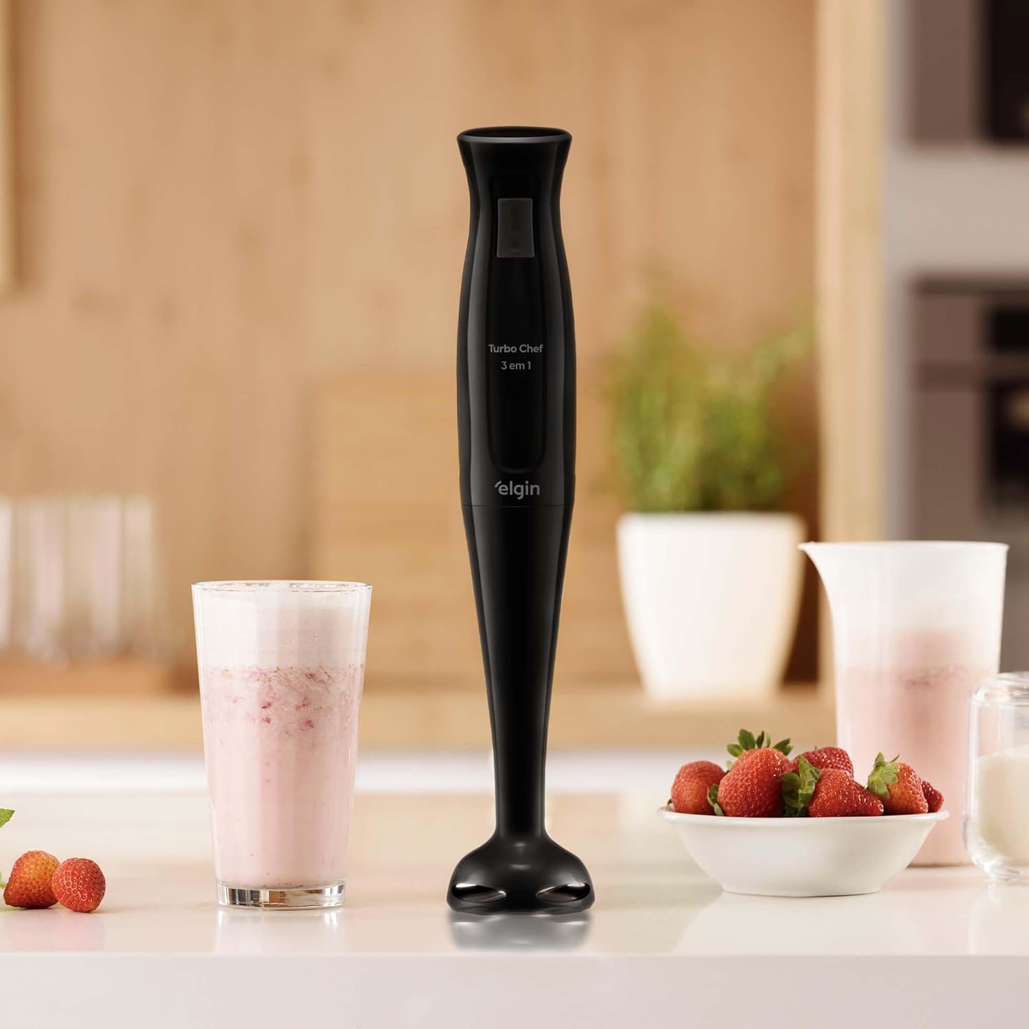 Mixer Vertical Turbo Chef Elgin 3 em 1 200W Preto 220v