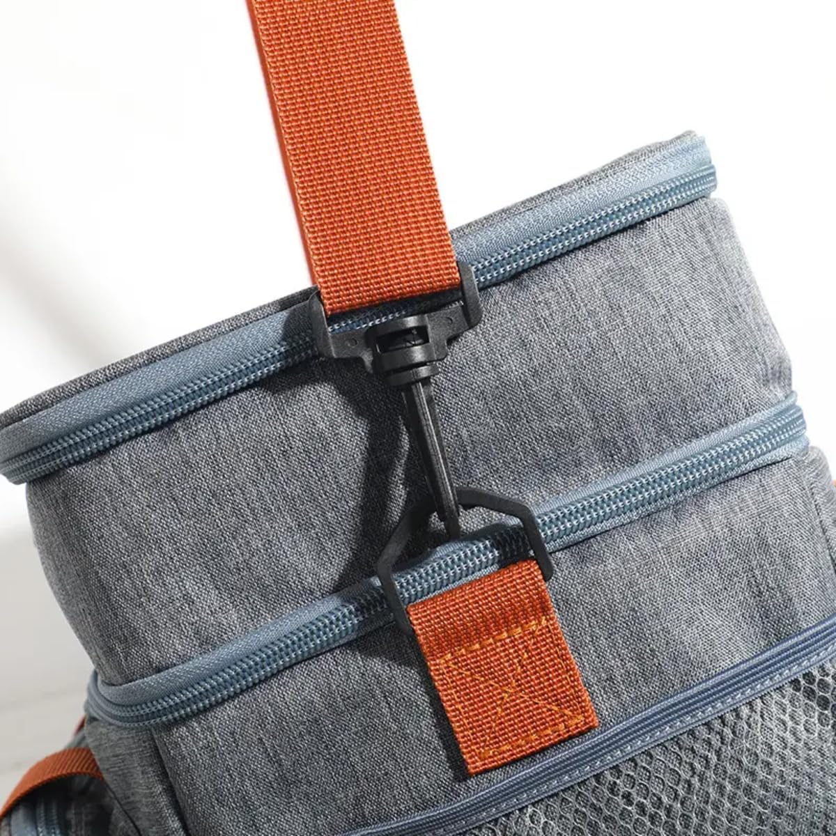Bolsa Termica Marmita Lancheira Grande Alça Ombro Trabalho Passeio Academia Dois Andares (Bolsa Preta)