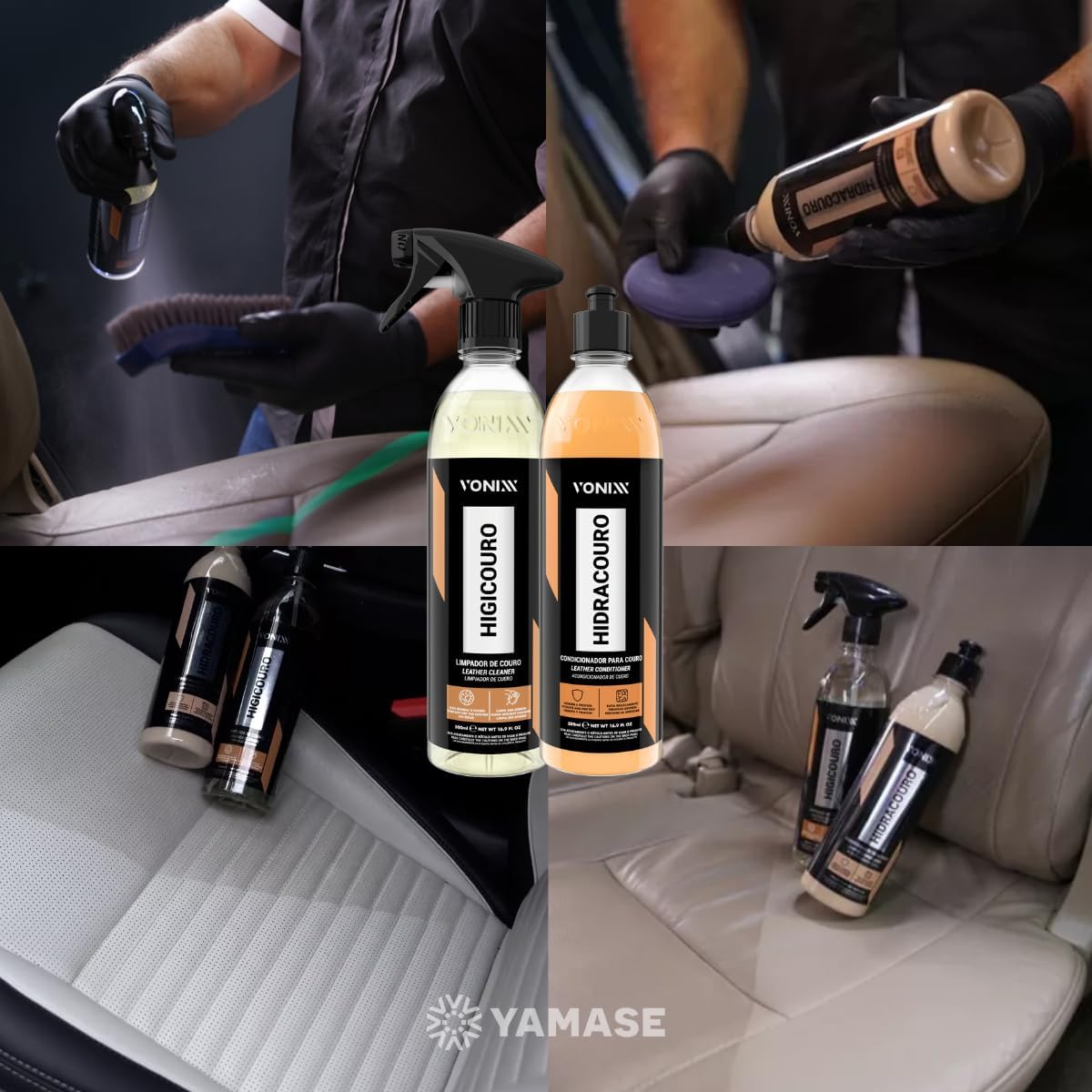 Kit Limpeza e Hidratação de Couro Hidracouro Higicouro Vonixx