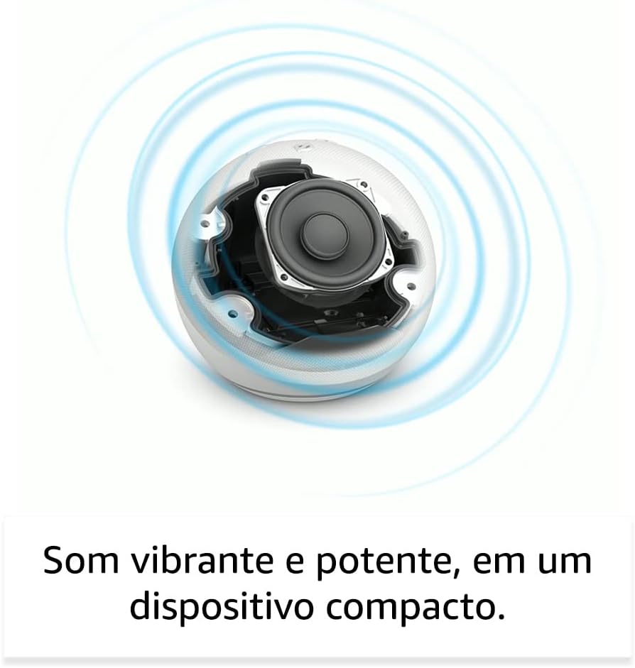 Echo Dot (Geração mais recente) | Smart speaker com Alexa, som vibrante e potente, Wi-Fi e Bluetooth | Cor Azul
