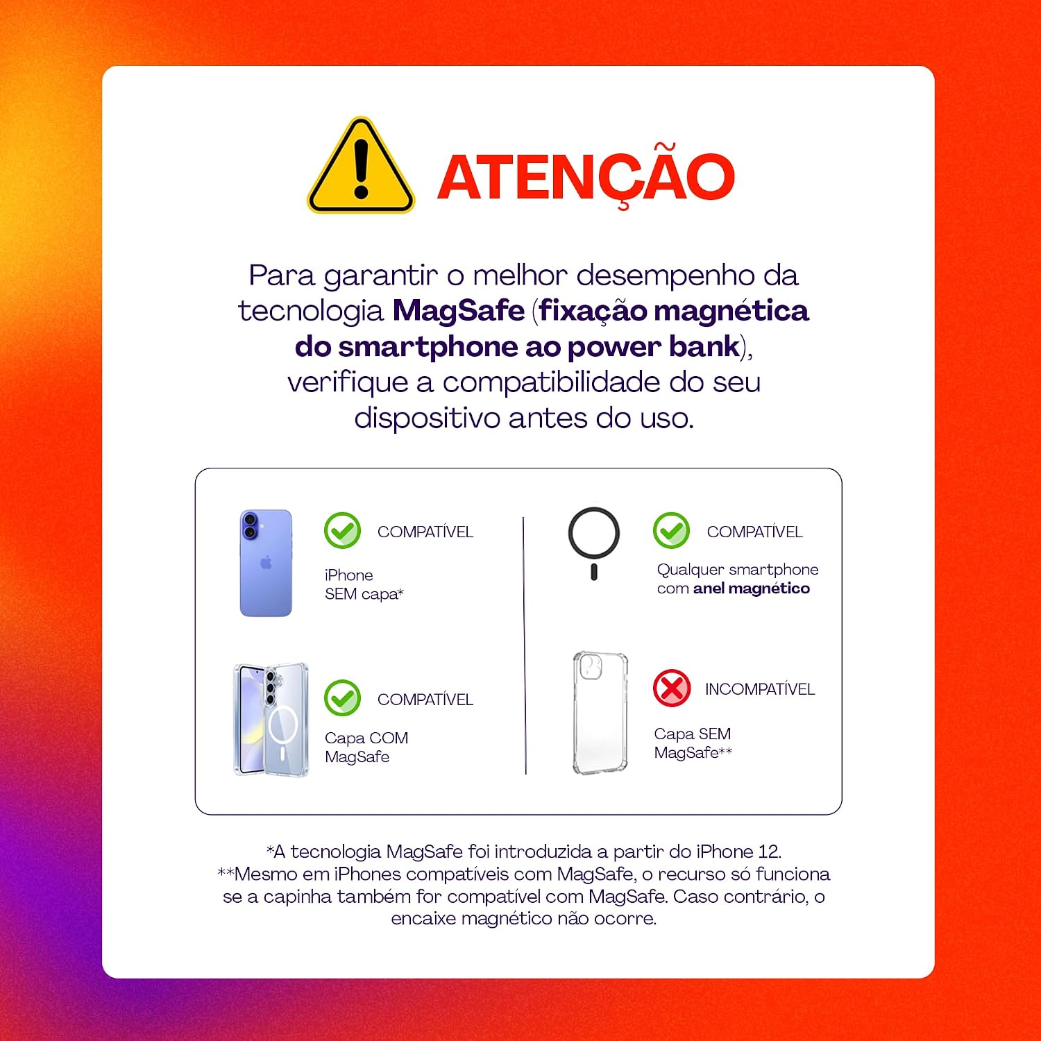 Geonav Power Bank, Carregador Portátil Universal por Indução 10.000mAh, Carregamento rápido*, Suporte Dobrável, Compatível com MagSafe®, PB10MAGSG, Cinza