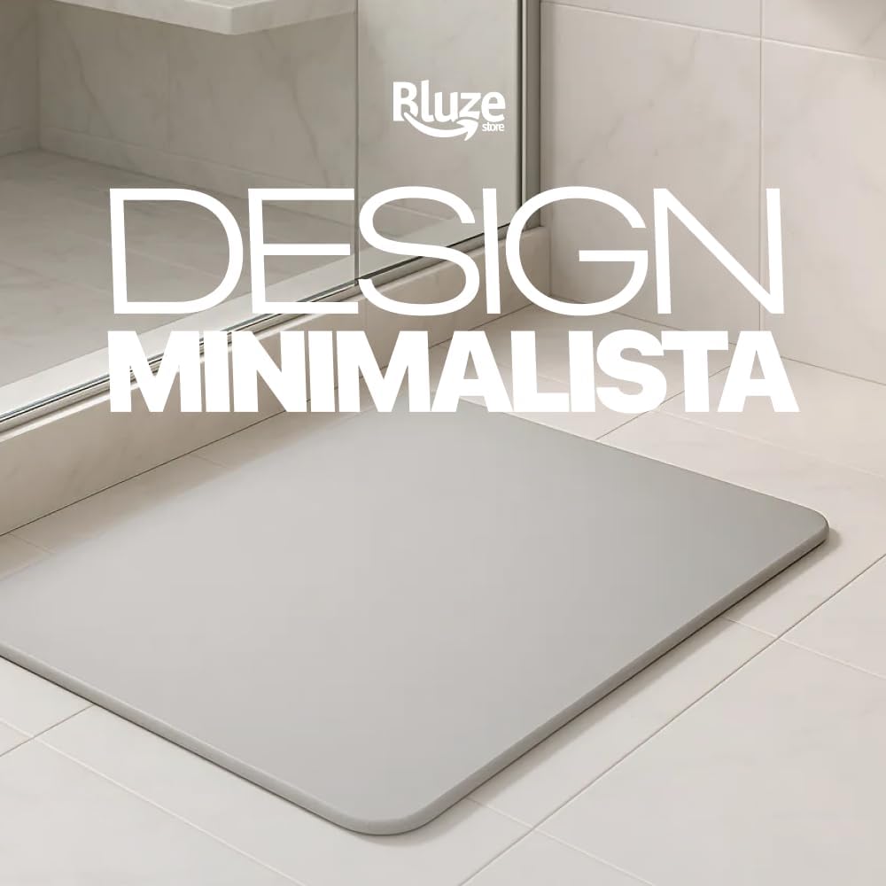 Tapete De Pedra Diatomita Rápida Absorção Resistente Fácil De Limpar Desing Moderno Premium