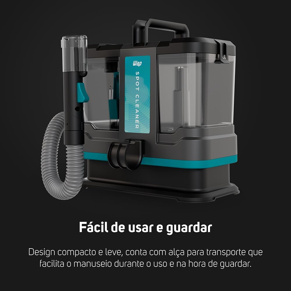 WAP Extratora e Higienizadora 3 em 1 WAP SPOT CLEANER W4 1650W Leve Compacta Alcance de 6 Metros Com 3 Acessórios (110, Volts)
