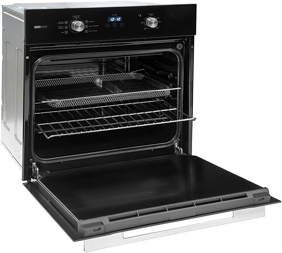 FORNO DE EMBUTIR AIR FRYER 68L PRETO FE6802PT
