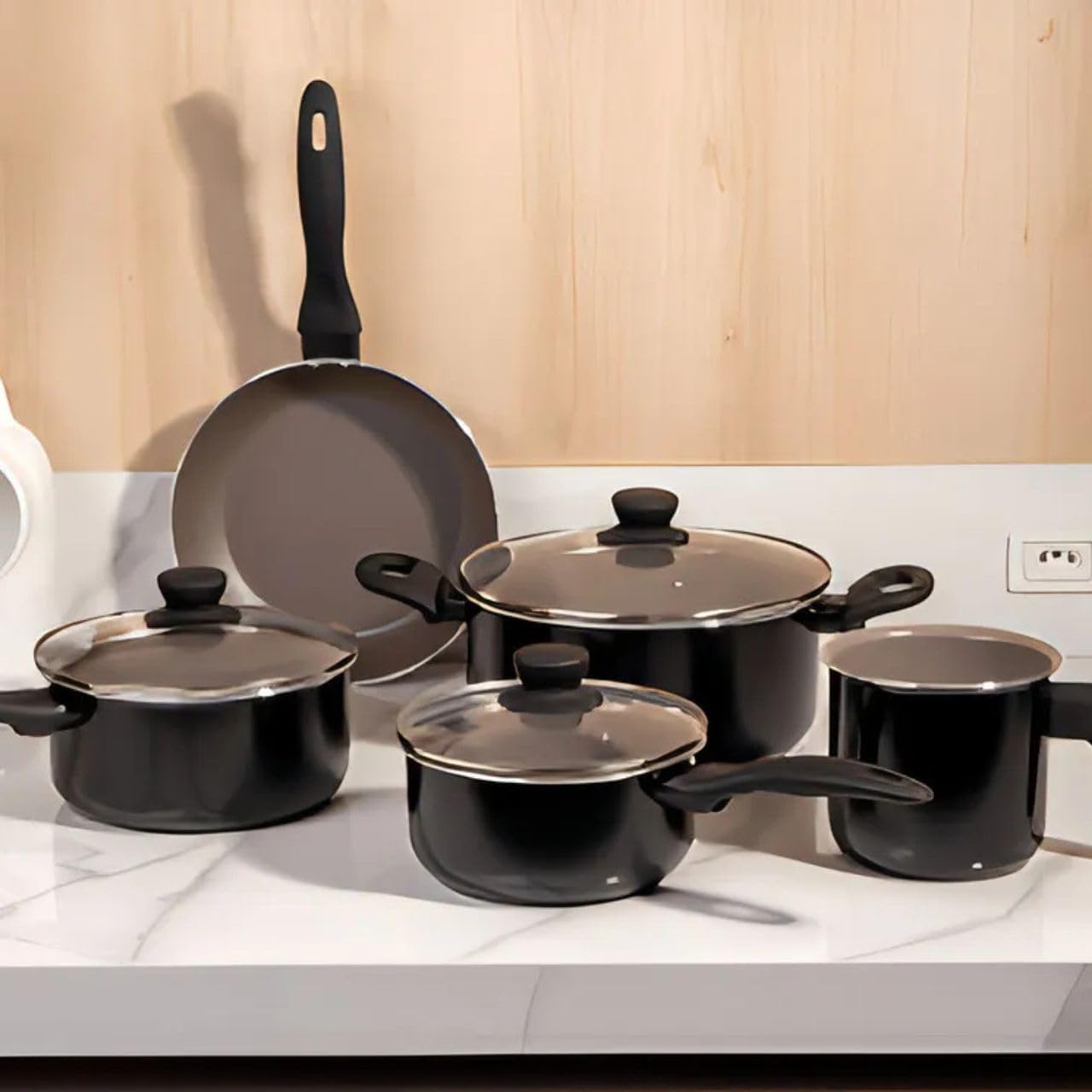 Brinox - Jogo de Panelas Easy 7 Peças Ceramic Life - Antiaderente Cerâmico