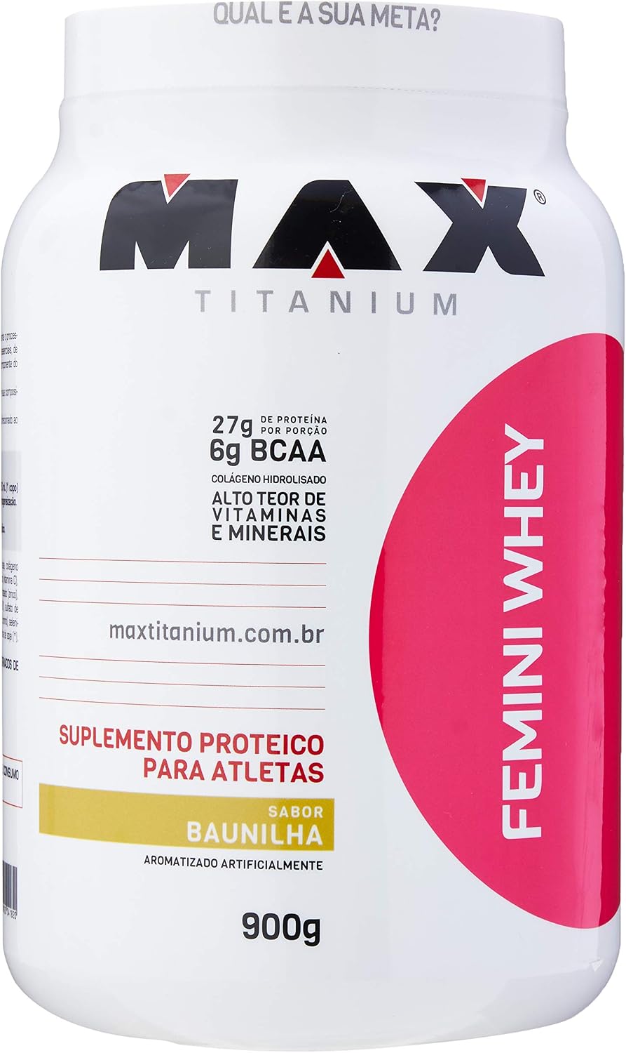 Max Titanium Femini Whey Baunilha 900G
