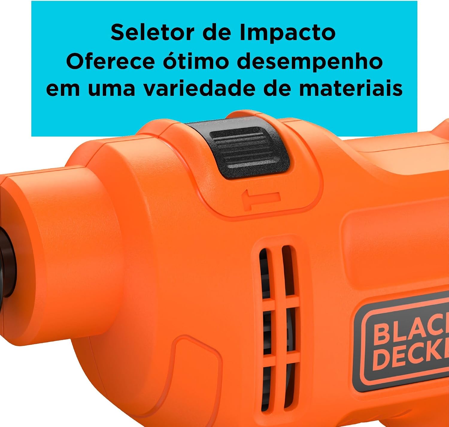 BLACK+DECKER Furadeira de Impacto 13mm, Potência 650W, com Acessórios, BED713650, 110V