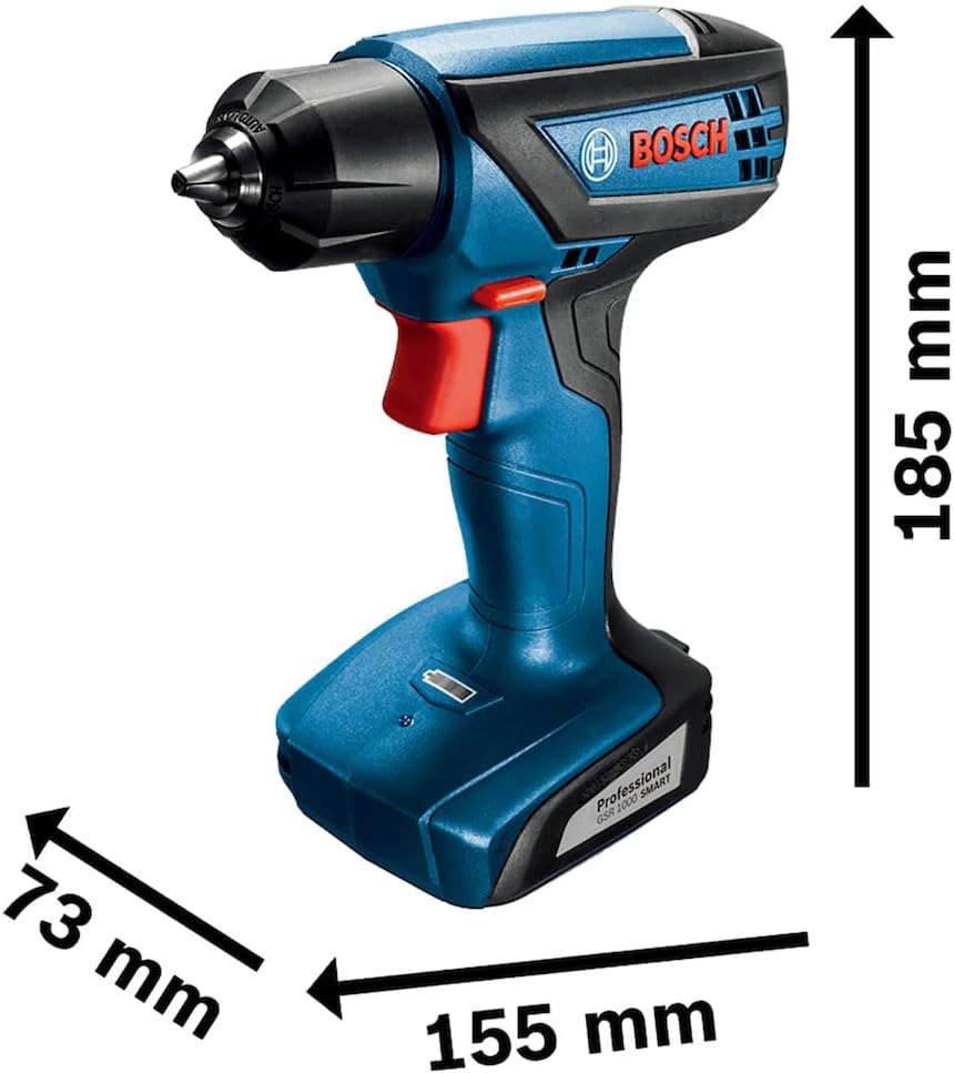 Bosch Furadeira Parafusadeira GSR 1000 Smart, Com Acessórios, 12 Volts