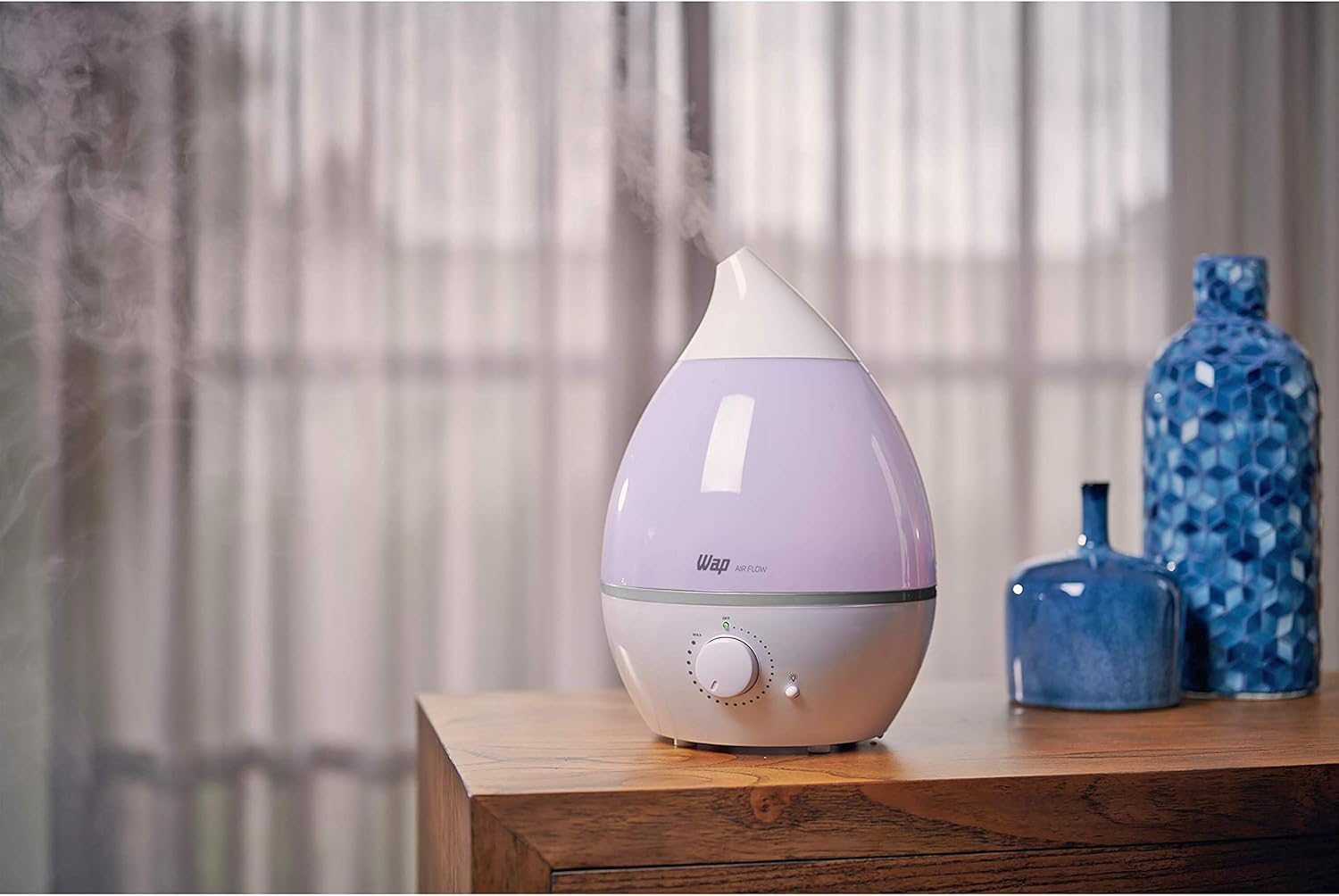 WAP Umidificador de Ar AIR FLOW com Luminária e Difusor de Aromas, 4 Litros, Autonomia de até 12 horas, 20W Bivolt