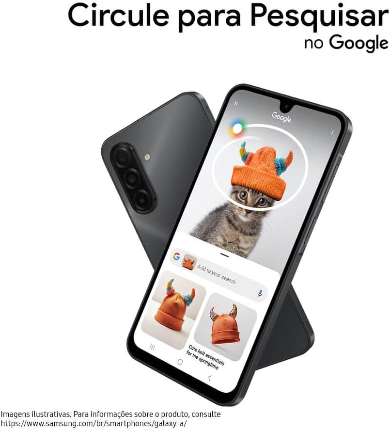 Celular Samsung Galaxy A17, 256GB, 8GB, 50MP Tela 6.7", IP54 - Preto