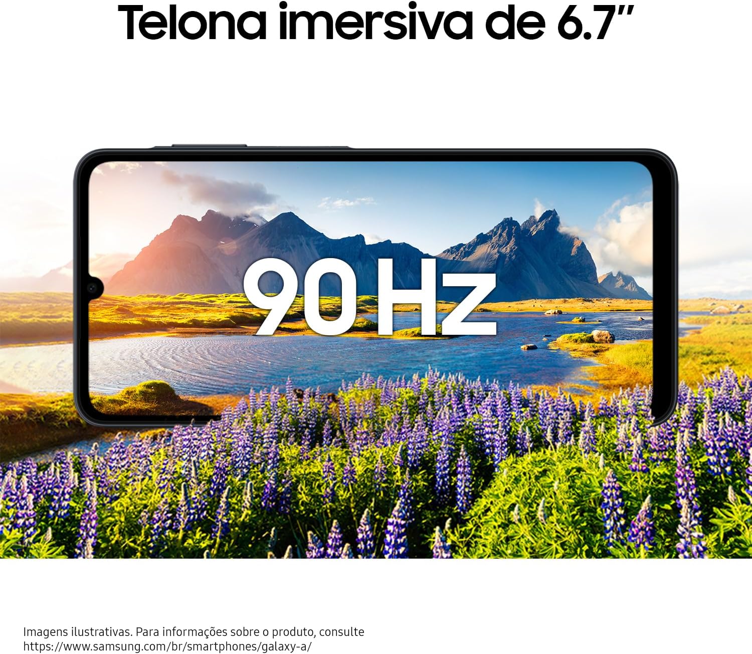 Celular Samsung Galaxy A07 128GB, 4GB, Câm. 50MP, Tela 6.7"- Preto