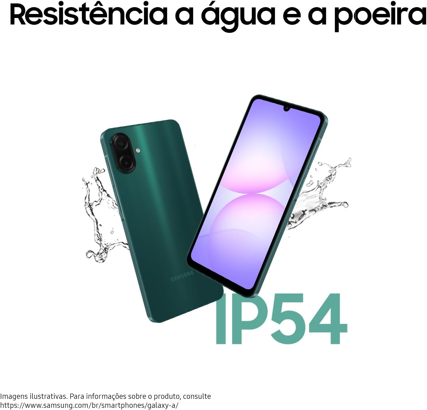 Celular Samsung Galaxy A07 128GB, 4GB, Câm. 50MP, Tela 6.7"- Preto