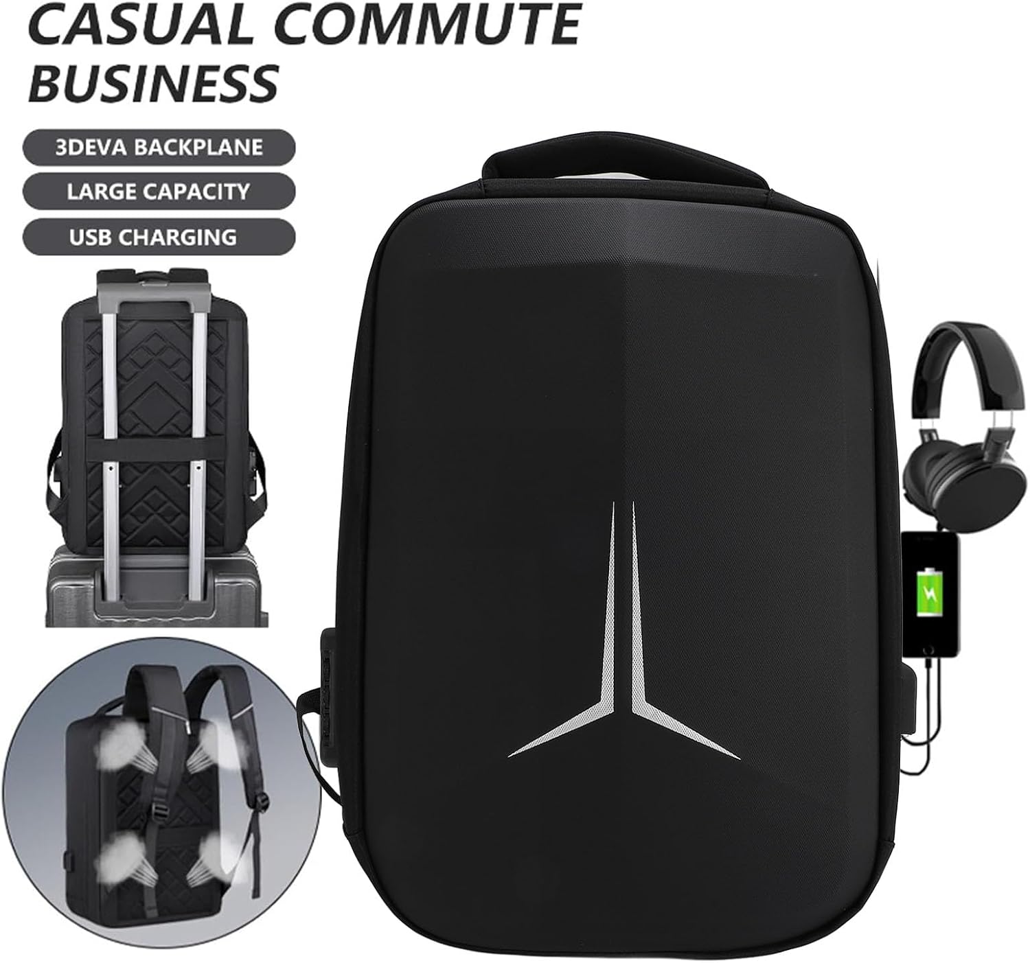 Mini bolsa de viagem Starlink, mochila para laptop em tecido à prova d'água, mochila resistente à pressão para Starlink com porta de carregamento USB