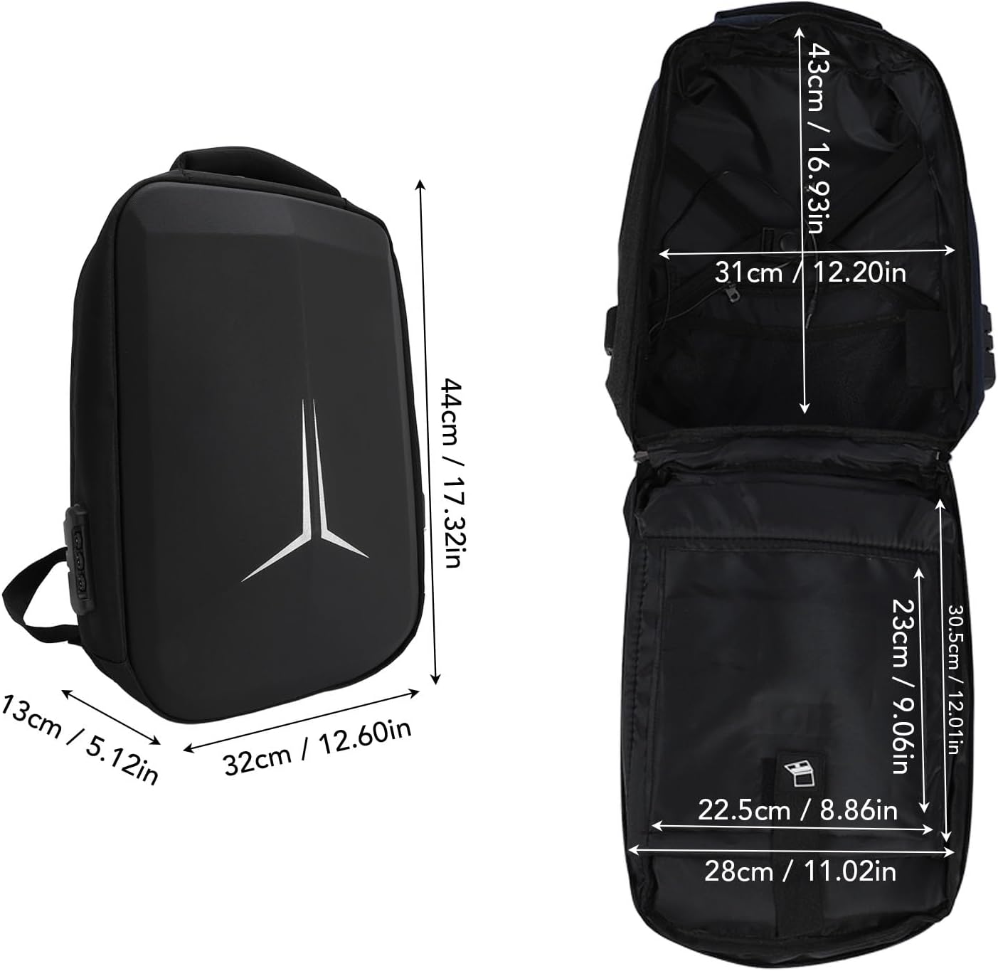 Mini bolsa de viagem Starlink, mochila para laptop em tecido à prova d'água, mochila resistente à pressão para Starlink com porta de carregamento USB