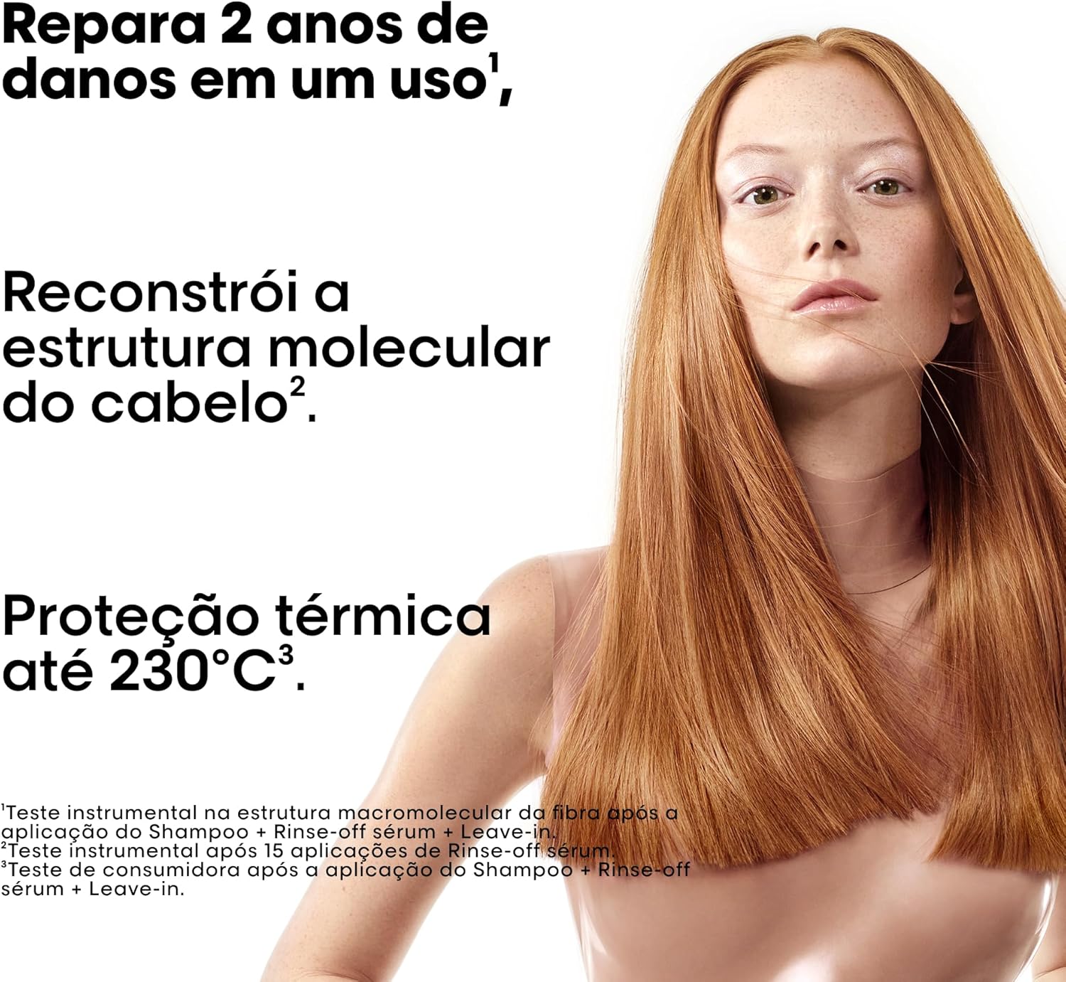 Leave-in L'Oréal Professionnel Absolut Repair Molecular, Repara e Restaura, Proteção Térmica, 100ml