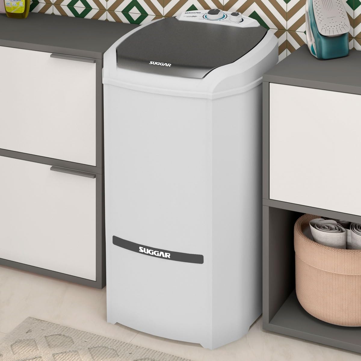 SUGGAR LAVADORA DE ROUPAS LAVAMAX ECO 20KG 220V BRANCA LE2002BR