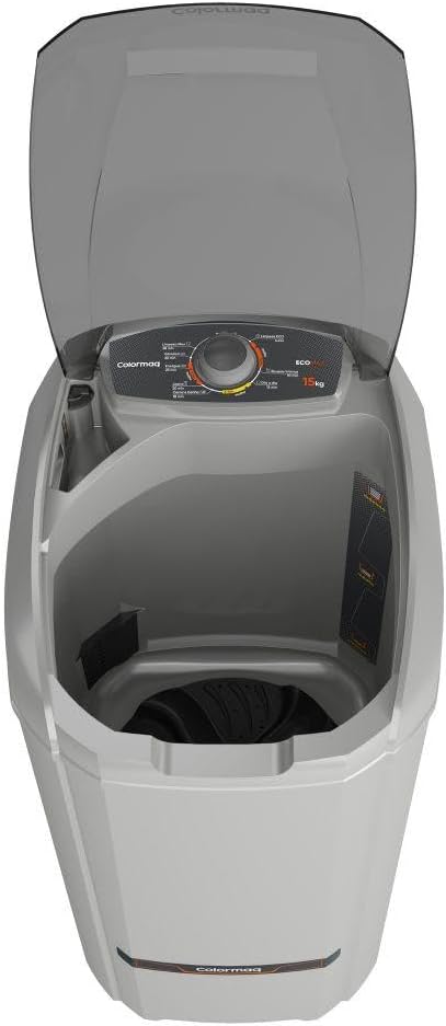 Colormaq Máquina de Lavar Roupa Semiautomática Tanquinho 15 KG LCS 15 Prata 127V