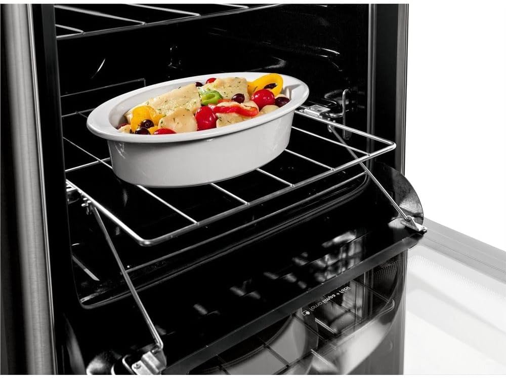 Fogão Consul 4 bocas cor Inox com mesa de vidro e grade de ferro fundido - CFO4VAR BIVOLT